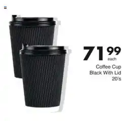 Save Coffee Cup Black With Lid offer