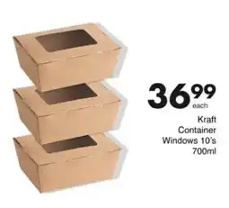 Save Kraft Container Windows offer