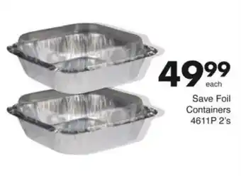 Save Save Foil Containers offer