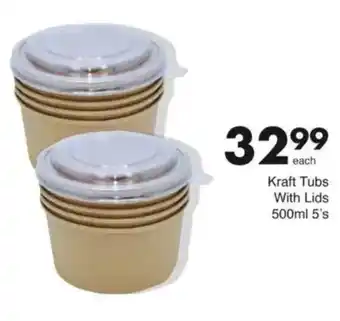 Save Kraft Tubs With Lids offer