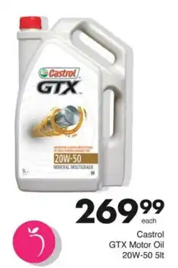 Save Castrol GTX Motor Oil 20W-50 offer