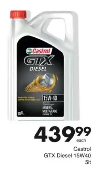 Save Castrol GTX Diesel 15W40 offer