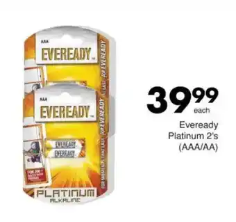 Save Eveready Platinum (AAA/AA) offer