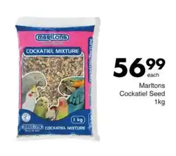 Save Marltons Cockatiel Seed offer