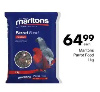 Save Marltons Parrot Food offer