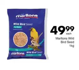 Save Marltons Wild Bird Seed offer