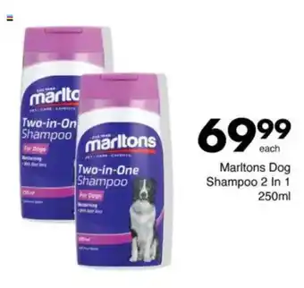 Save Marltons Dog Shampoo 2 In 1 offer