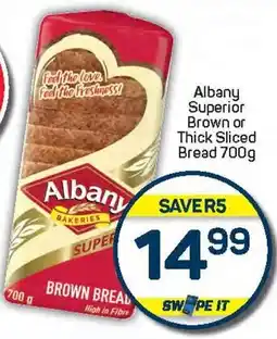 Pick n Pay Albany Superior Brown or Thick Sliced Bread offer