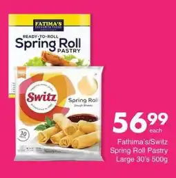 Save Fathima's/Switz Spring Roll Pastry Large offer