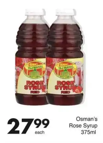 Save Osman's Rose Syrup offer