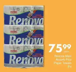 Save Renova Maxi Absorb Plus Paper Towels offer