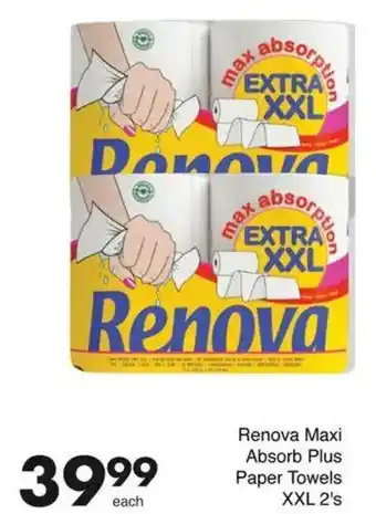 Save Renova Maxi Absorb Plus Paper Towels XXL offer