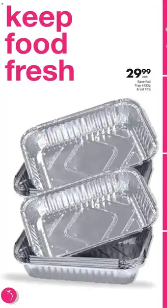 Save Save Foil Tray 4133p & Lid offer