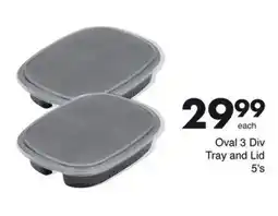 Save Oval 3 Div Tray and Lid offer