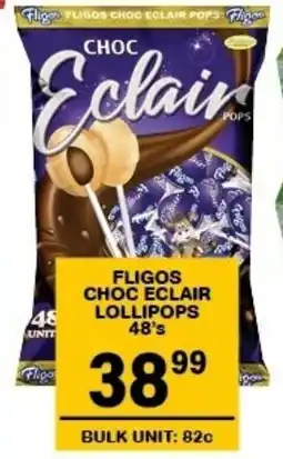 Giant Hyper Fligos choc eclair lollipops offer