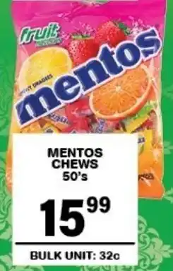 Giant Hyper Mentos chews offer