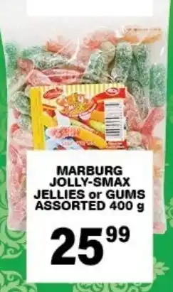 Giant Hyper Marburg jolly-smax jellies or gums assorted offer