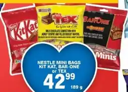 Giant Hyper Nestle mini bags kit kat, bar-one or tex offer