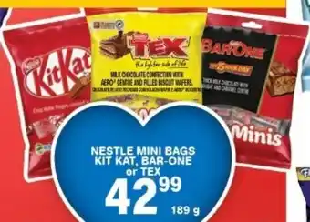 Giant Hyper Nestle mini bags kit kat, bar-one or tex offer