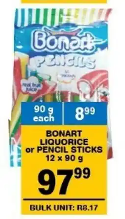 Giant Hyper Bonart liquorice or pencil sticks offer