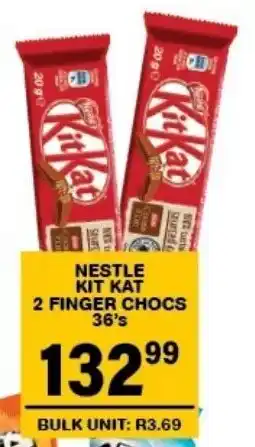 Giant Hyper Nestle kit kat 2 finger chocs offer