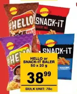 Giant Hyper Hello or snack-it baler offer