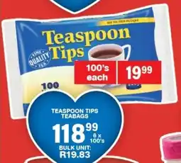 Giant Hyper Teaspoon tips teabags offer