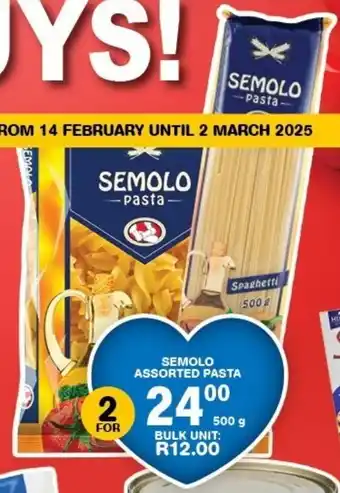 Giant Hyper Semolo assorted pasta offer