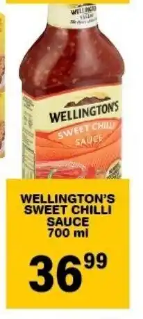 Giant Hyper Wellington's sweet chilli sauce offer