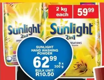 Giant Hyper Sunlight hand washing powder offer