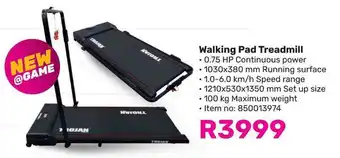 Game Walking Pad Treadmill offer