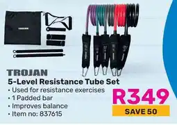 Game TROJAN 5-Level Resistance Tube Set offer