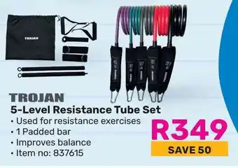 Game TROJAN 5-Level Resistance Tube Set offer