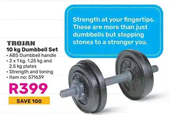 Game TROJAN Dumbbell Set offer