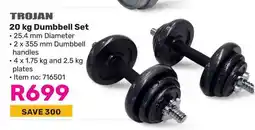 Game TROJAN Dumbbell Set offer