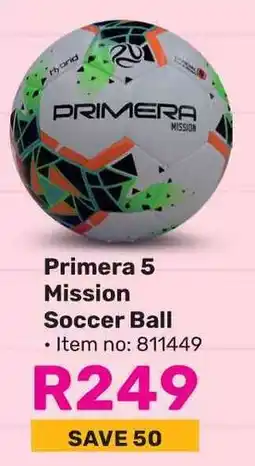 Game Primera 5 Mission Soccer Ball offer