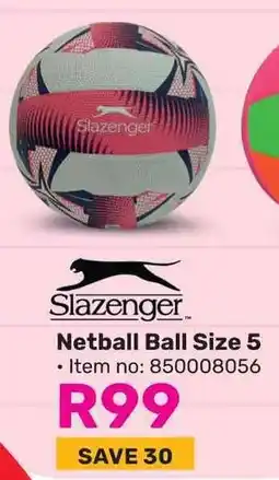 Game Slazenger Netball Ball Size 5 offer