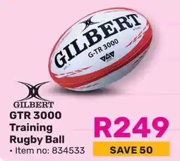 Game GILBERT GTR 3000 Training Rugby Ball offer