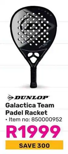 Game DUNLOP Galactica Team Padel Racket offer