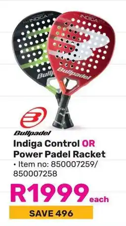 Game Bullpadel Indiga Control OR Power Padel Racket offer