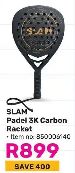 Game SLAM Padel 3K Carbon Racket offer