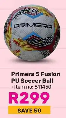 Game Primera 5 Fusion PU Soccer Ball offer