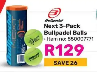 Game Bullpadel Next 3-Pack Bullpadel Balls offer