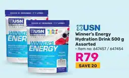 Game USN Winner's Energy Hydration Drink Assorted offer