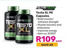 Game NUTRITECH Testo XL 90 Capsules offer