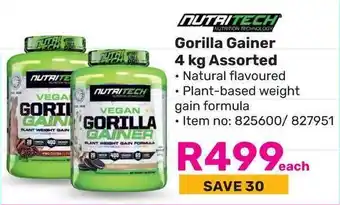 Game NUTRITECH Gorilla Gainer offer