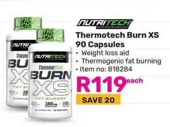 Game NUTRITECH Thermotech Burn XS 90 Capsules offer