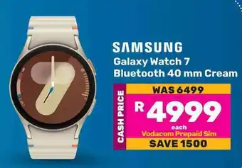 Game SAMSUNG Galaxy Watch 7 Bluetooth 40 mm Cream offer