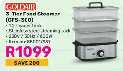 Game GOLDAIR 3-Tier Food Steamer (GFS-300) offer