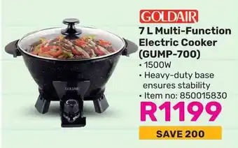 Game GOLDAIR Multi-Function Electric Cooker (GUMP-700) offer